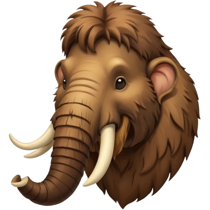 smiling mammoth head emoji