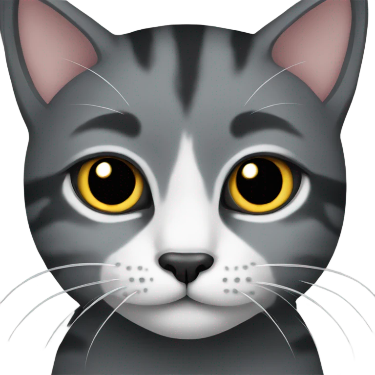 black and grey cats emoji