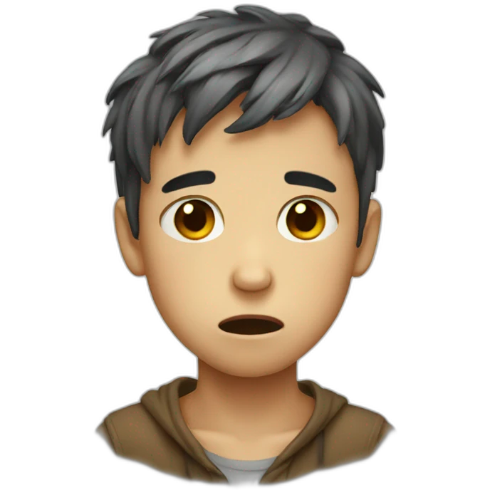 crying boy emoji