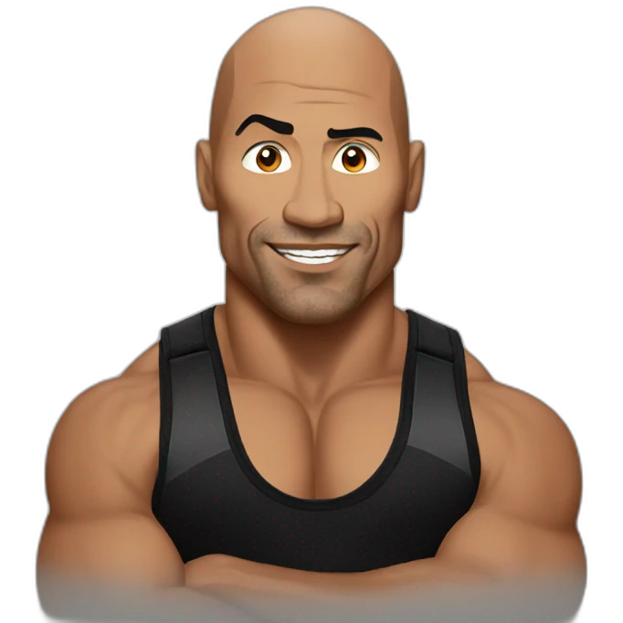 The Rock boxing  emoji