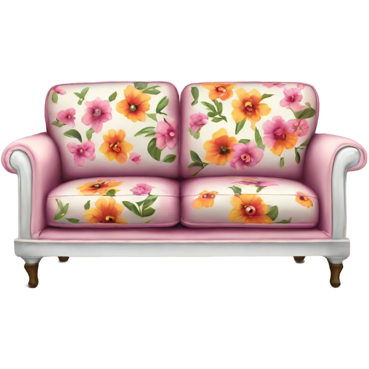 eighties floral sofa emoji