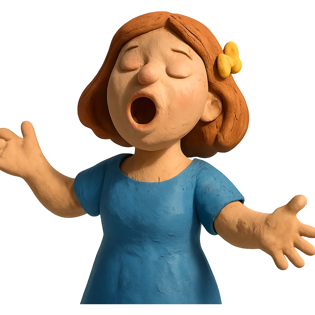 lady singing a birthday song emoji
