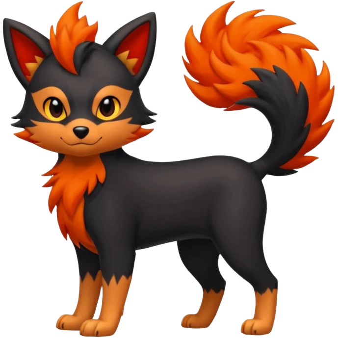 Zorua-Houndour-Litten-Fakémon-hybrid-creature (full body)  emoji