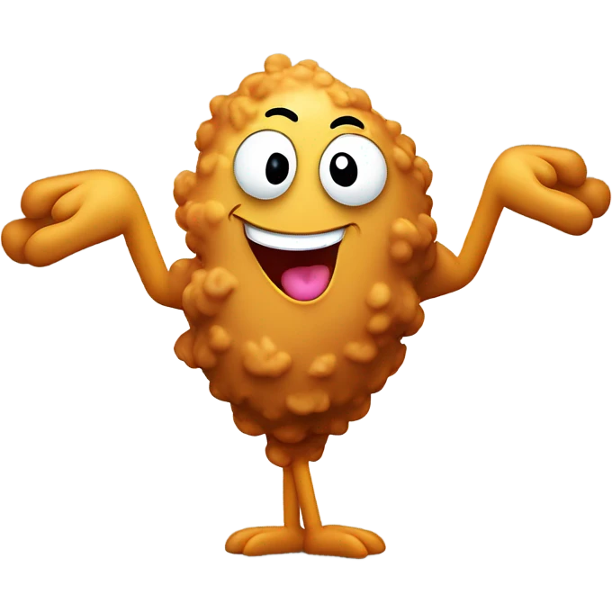 Dancing fried chicken emoji