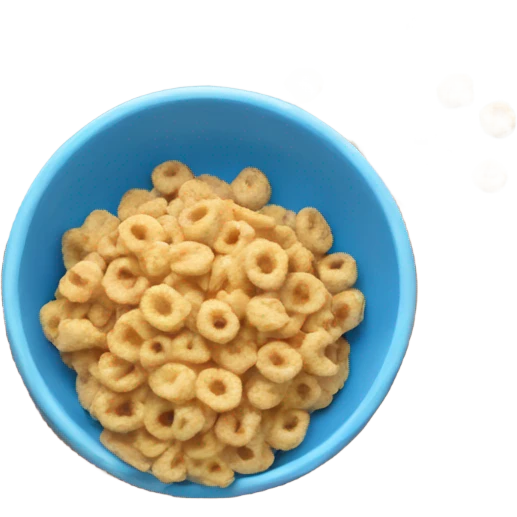 bowl with cereal colour sweet blue emoji