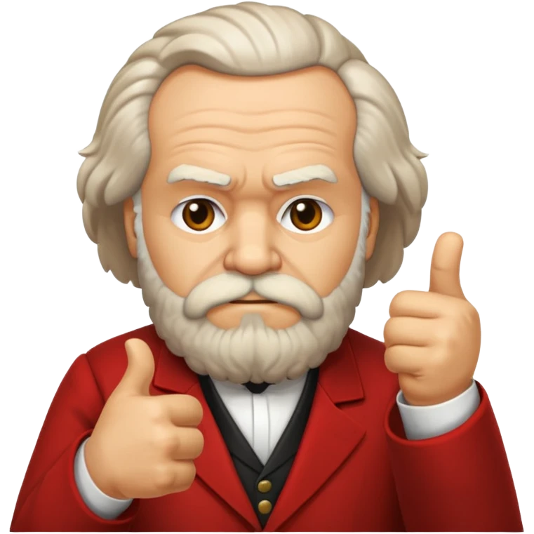 karl marx giving a thumbs down emoji emoji