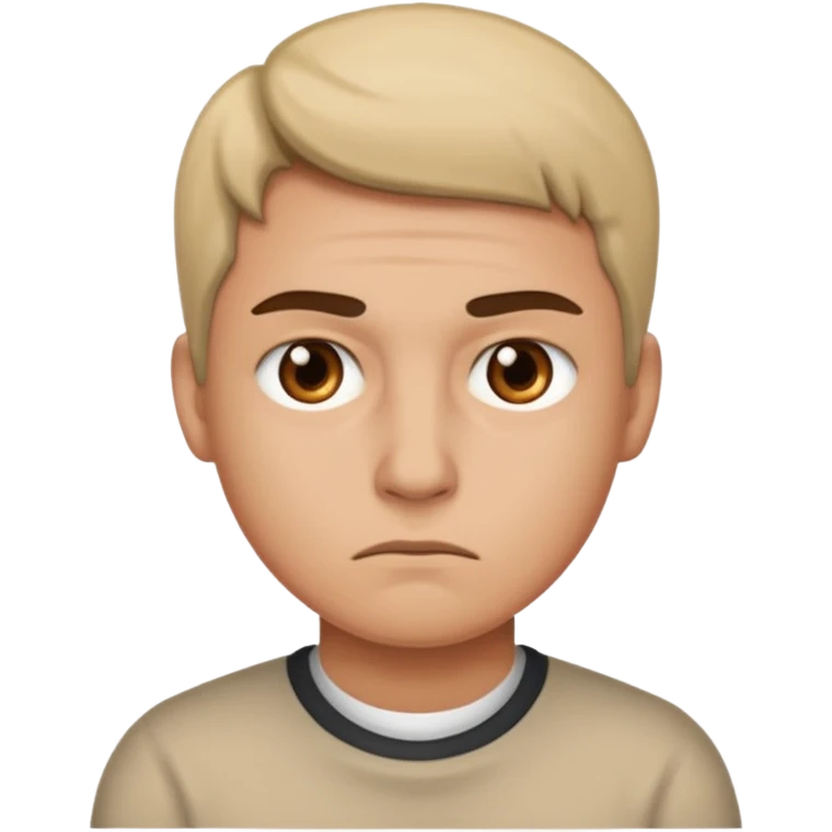Cara de ligera desaprobacion emoji