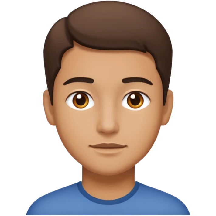 a person with a lot of details 3/4 view emoji