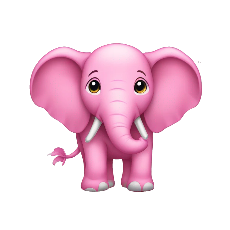 Elefante cor de Rosa  emoji