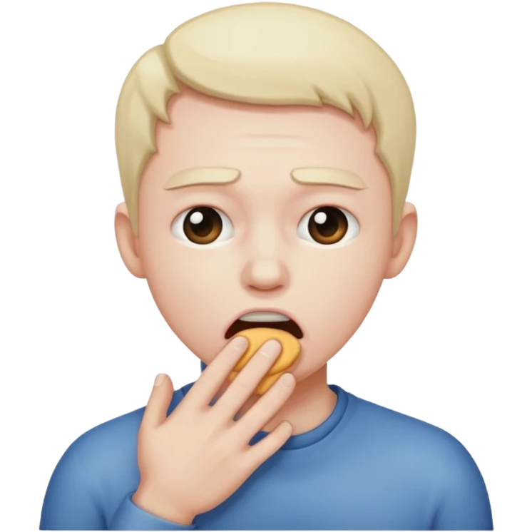 Person choking￼ themselves  emoji