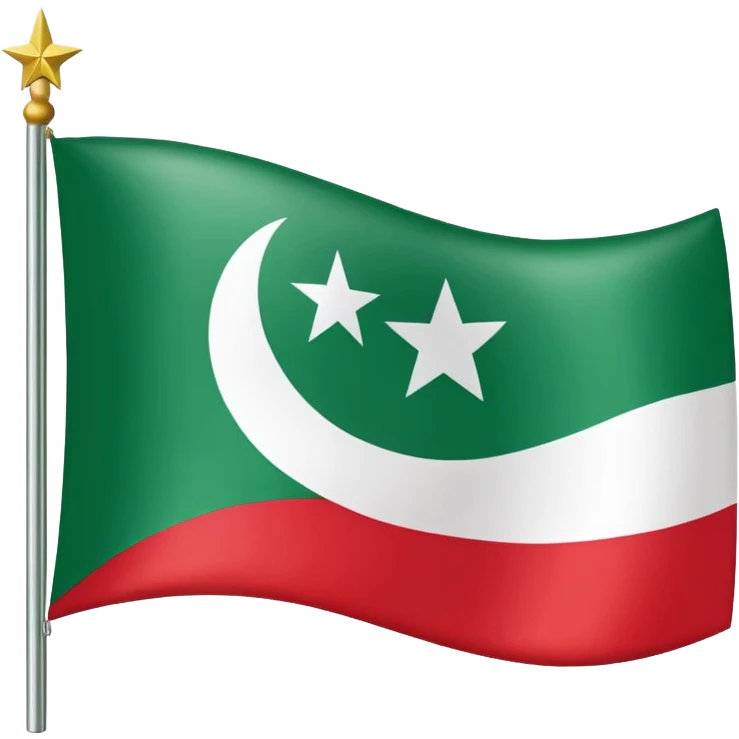 The flag of Awdal state in somaliland emoji