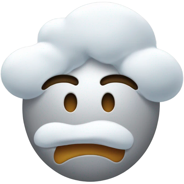 emoji face sniffing powdered sugar  emoji
