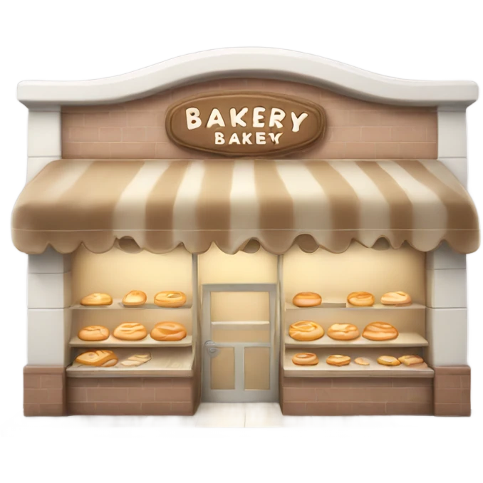 white bakery emoji