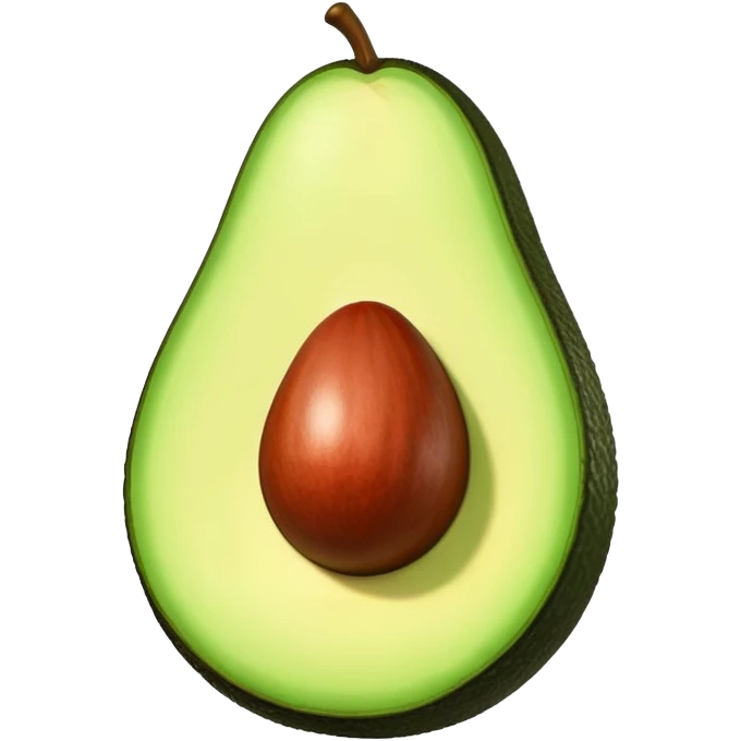 Aguacate con labios grandes emoji