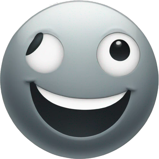Moon saying hi emoji