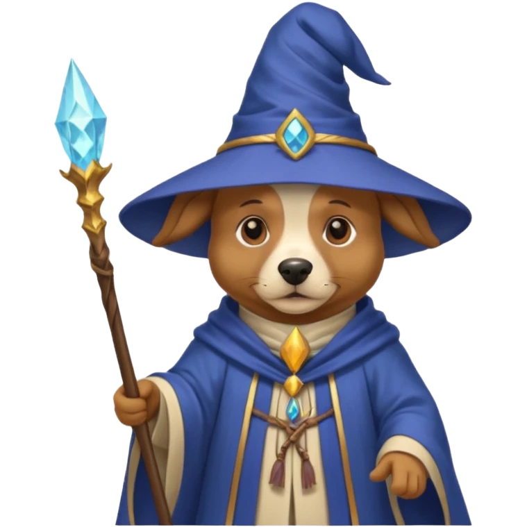 Dog wizard emoji