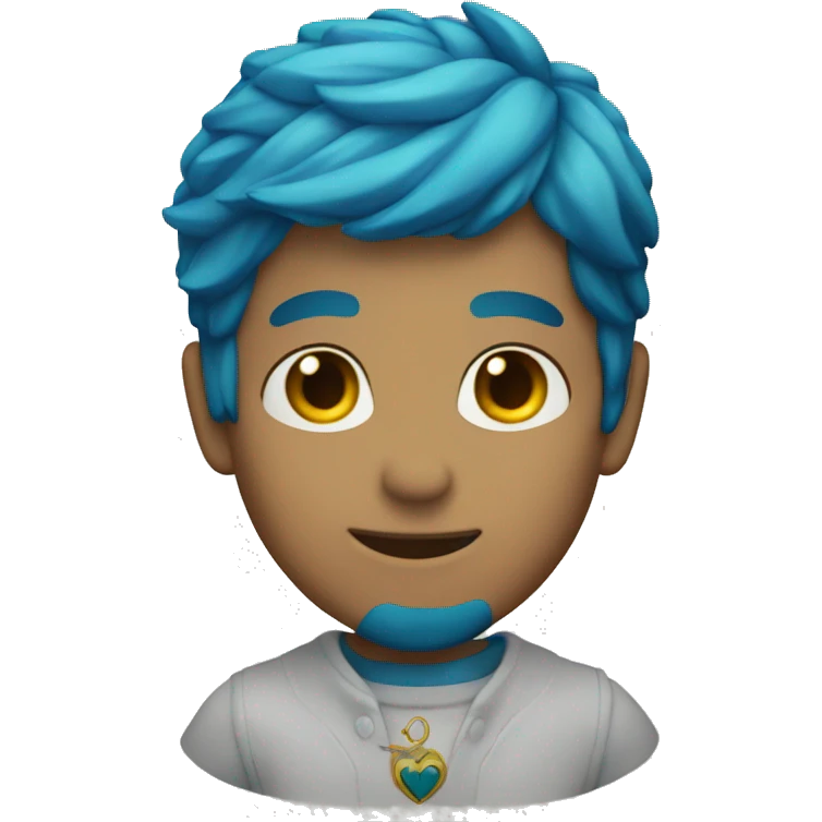 Corazon azul verdoso  emoji