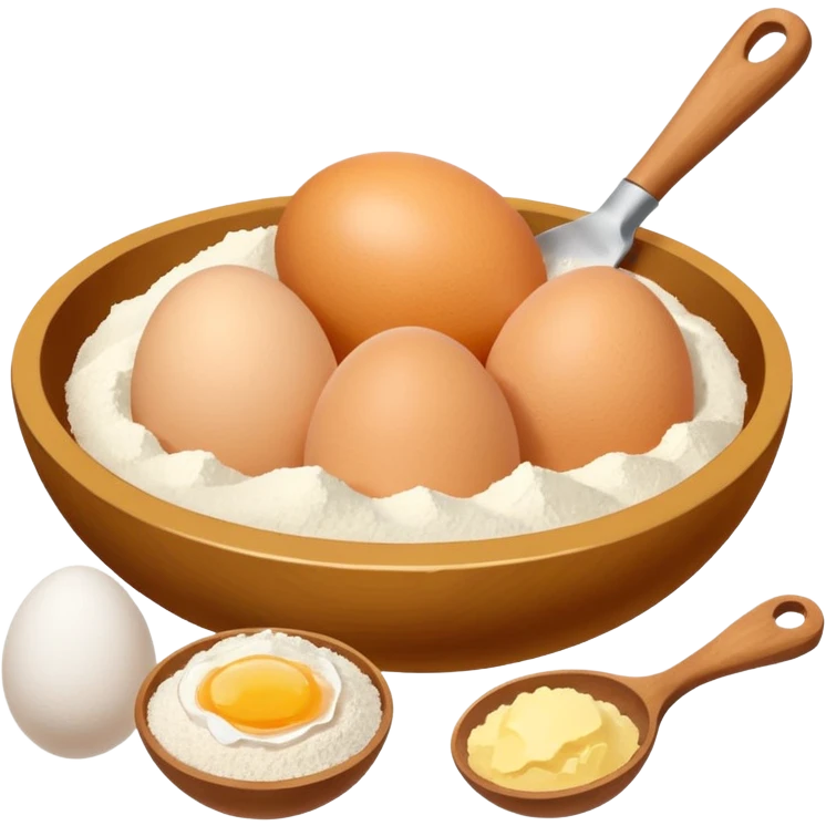 baking ingredients before preparation emoji