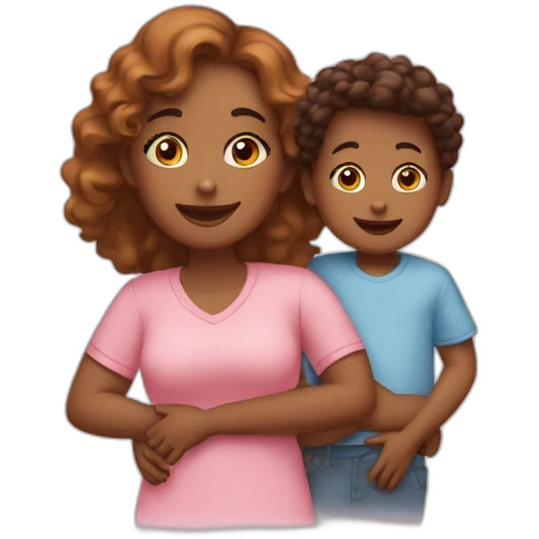 Single mom up two kids ￼ emoji