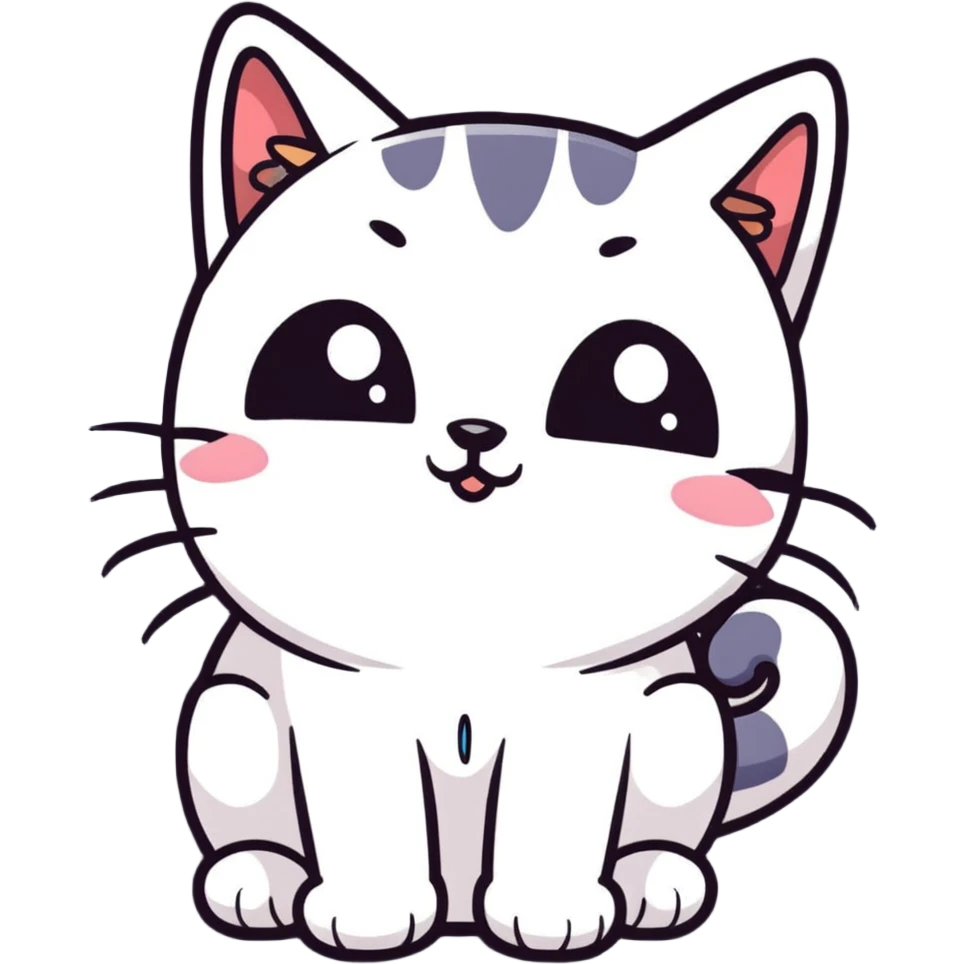 Няшка кот ласковый слезы emoji