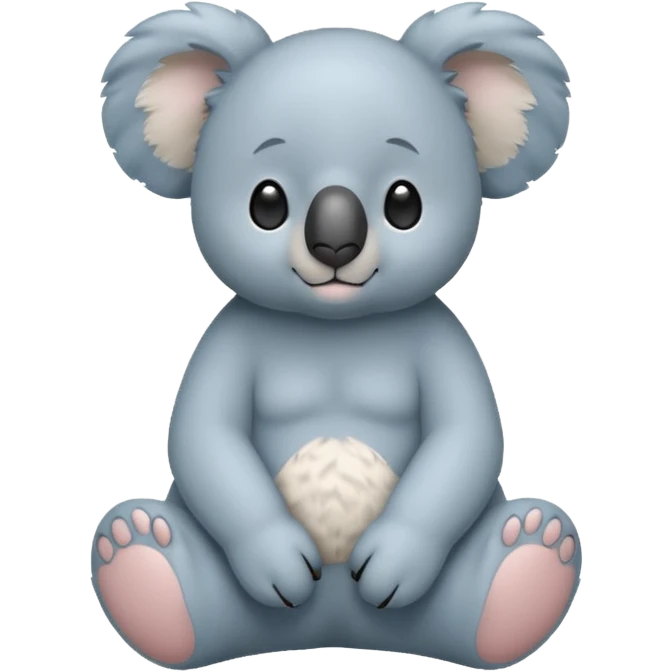 Blue koala bear emoji