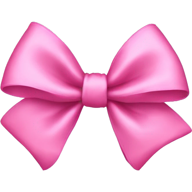 a pink bow emoji