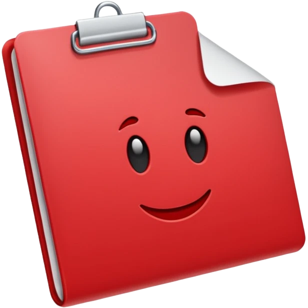 Office red document  emoji