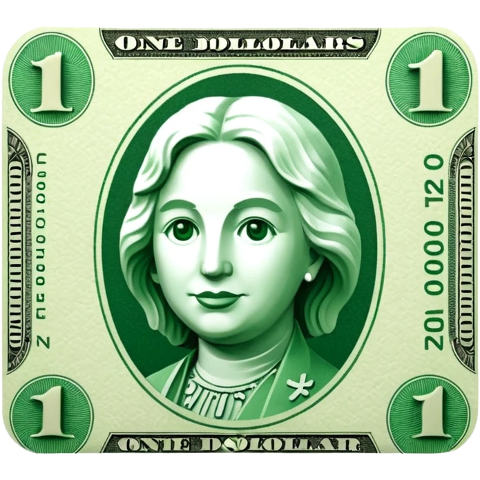 one dollar bill emoji