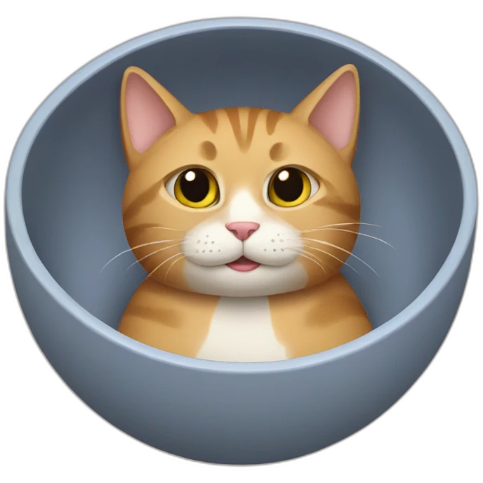 cat in a bowl emoji
