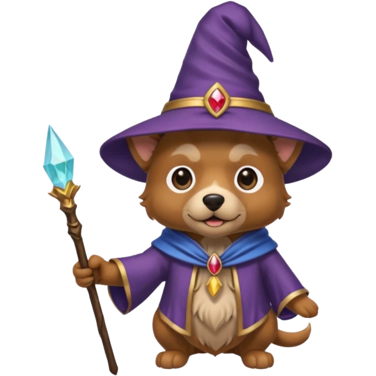 Dog wizard emoji