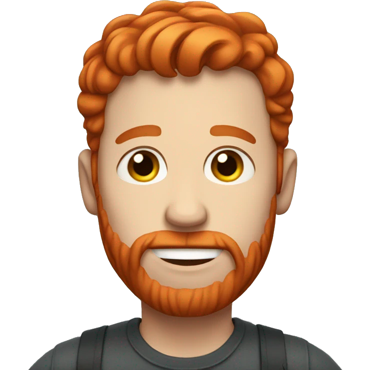 A man with red hair that is pregnant  emoji