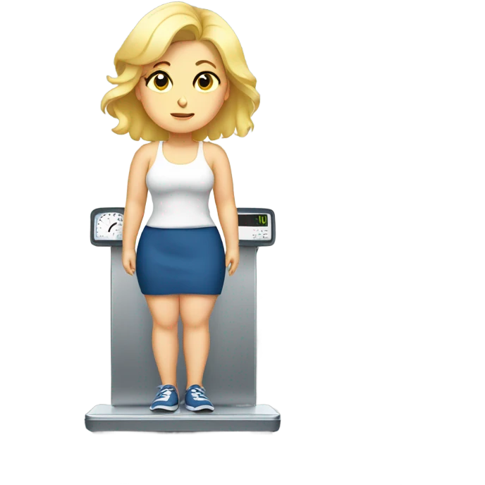 blondie overweight on scale emoji