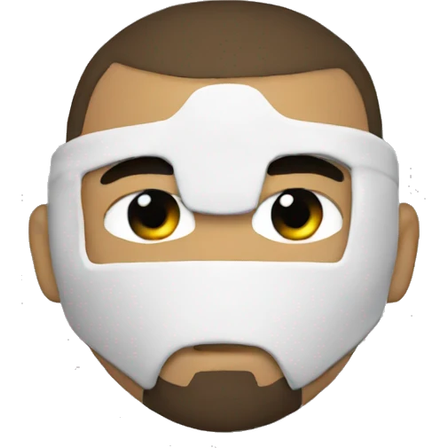 mma fighter hiding his face emoji