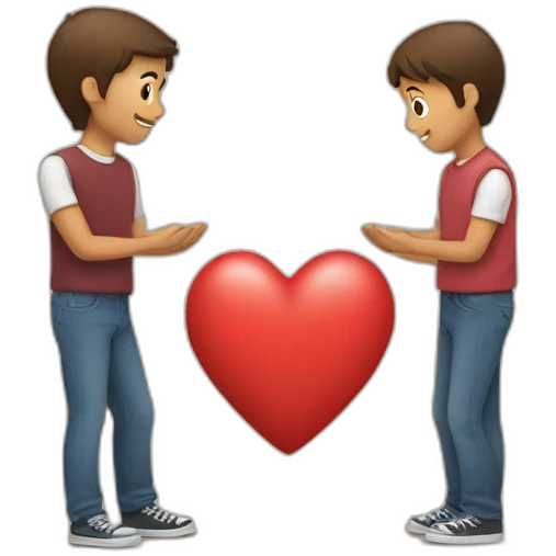 Deux mains qui font un coeur emoji