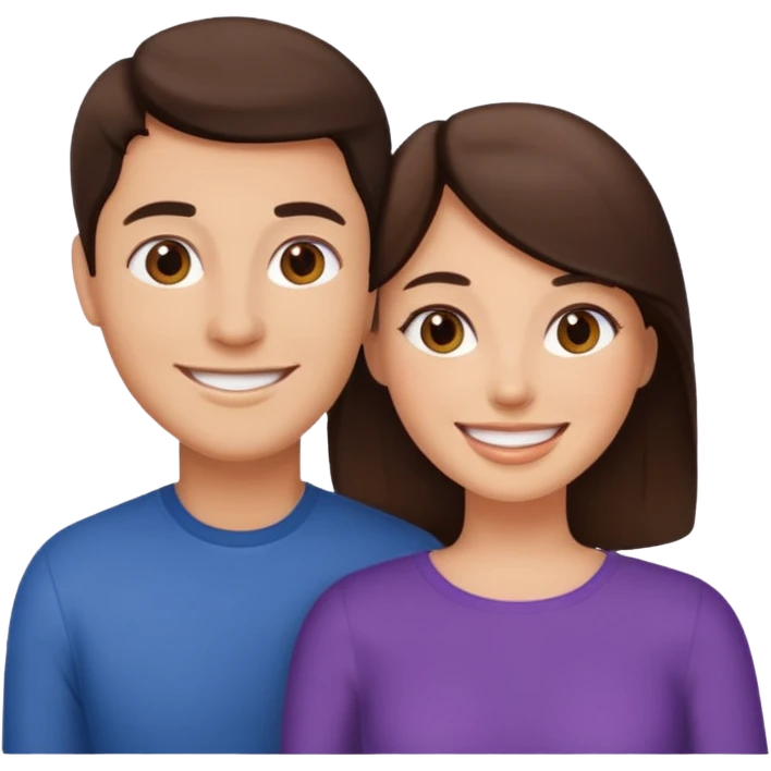  Couple with girlfriend brunettes emoji