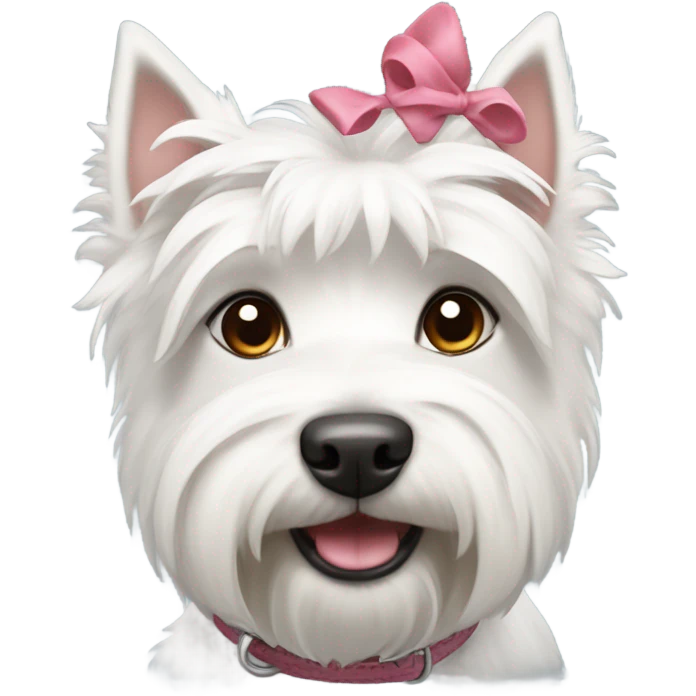  a white westin dog girl emoji