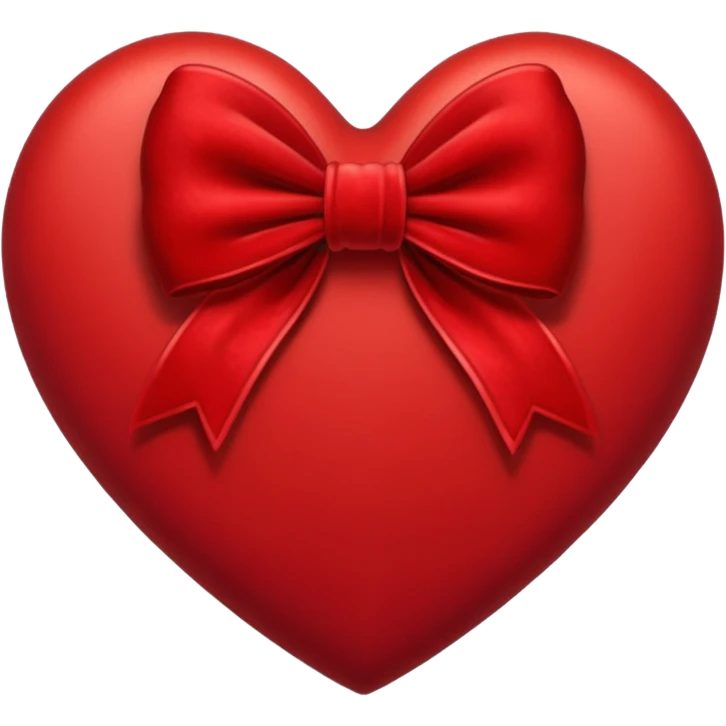 Heart with bow emoji