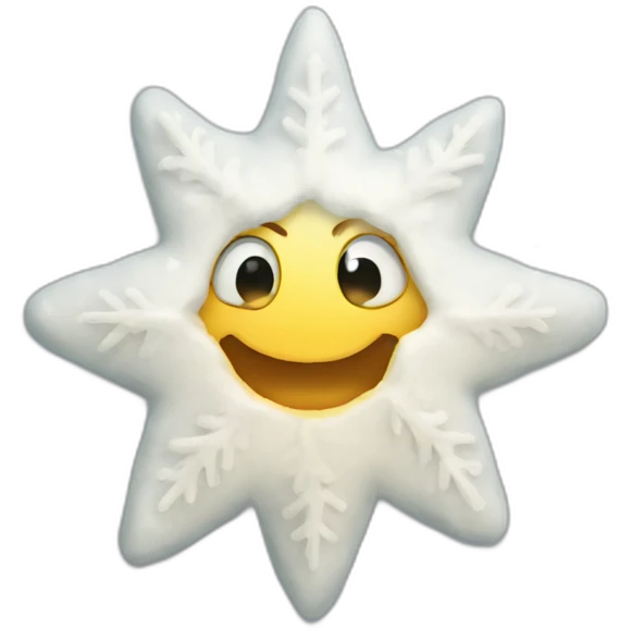 Snow star emoji
