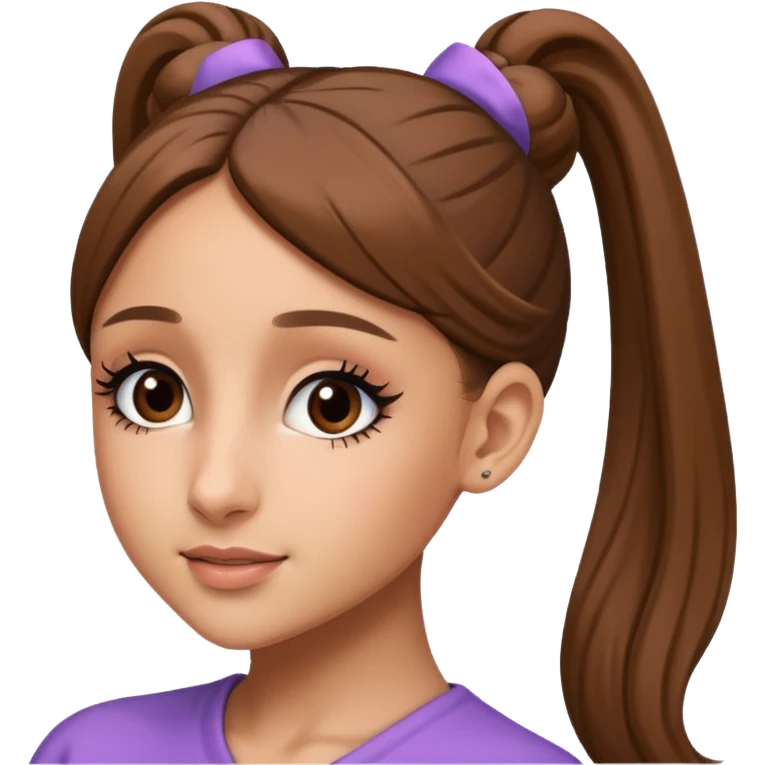 ariana grande ponytail emoji