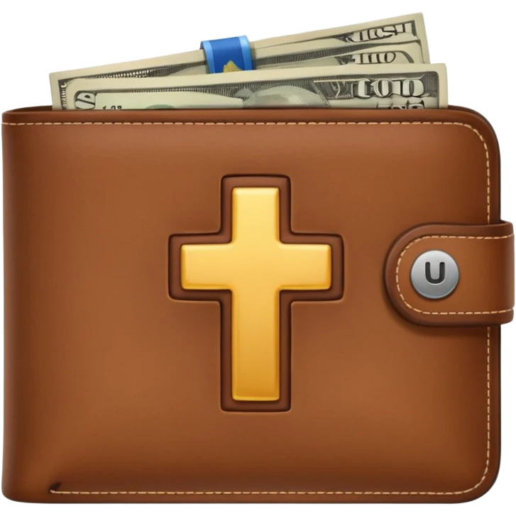 wallet with a plus sign emoji symbolizing starting balance emoji