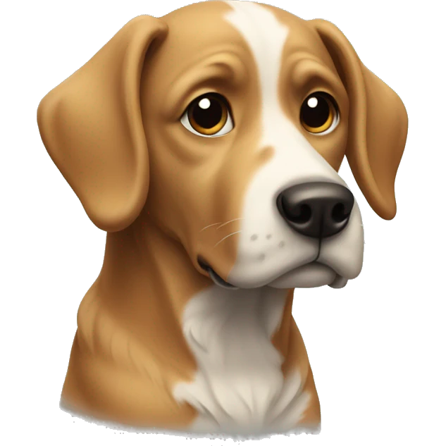 A dog outside  emoji