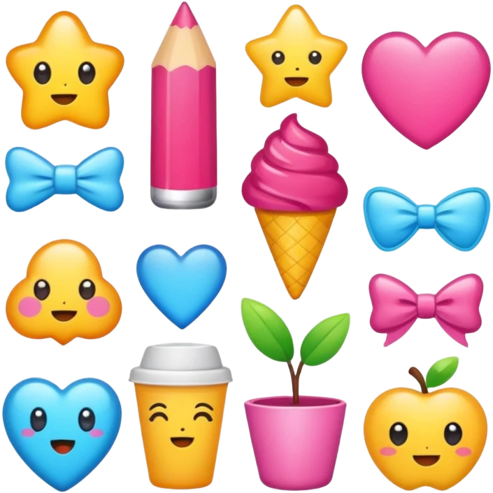 Girly stickers  emoji