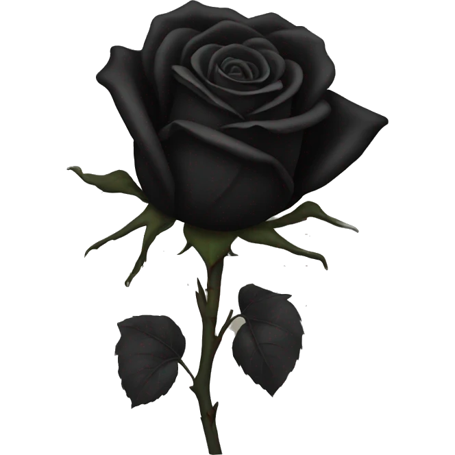 Black rose emoji
