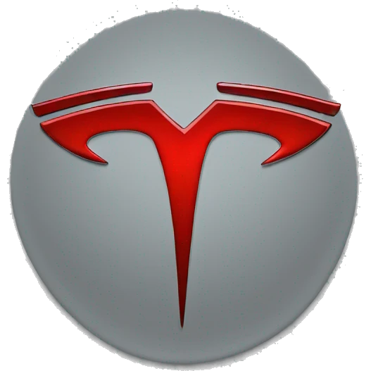 Red Tesla logo emoji
