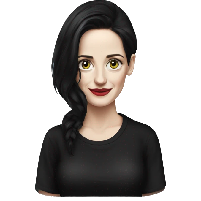 Eva Green in black t-shirt emoji