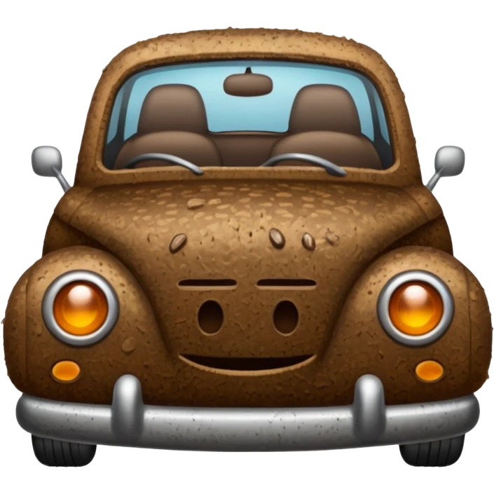 Car with poo  emoji