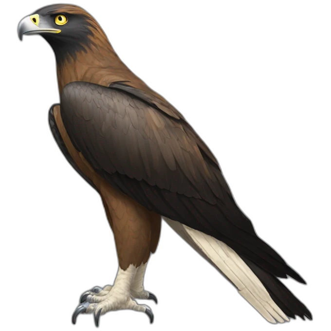 tasmanian wedge tail eagle black head emoji