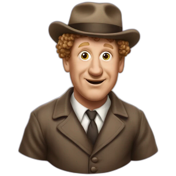 Curly joe of the three stooges emoji