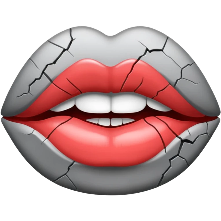 💋 but gray  emoji