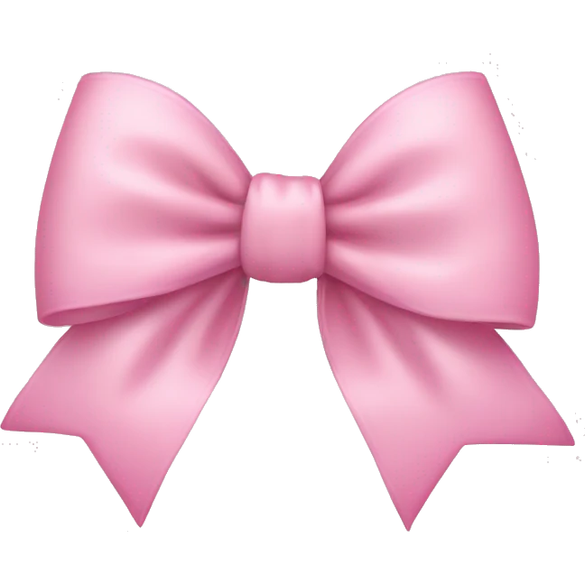 Light pink bow emoji